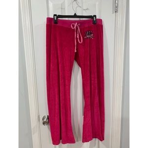 Comfortable Pink Juicy Couture Sweatpants Size L